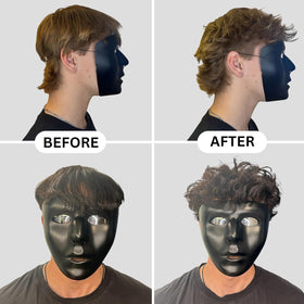 Application on fingertips with BlackMask demonstrating precise styling control