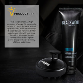 Blackwood For Men bottle on bathroom shelf in lifestyle setting signaling everyday grooming routine