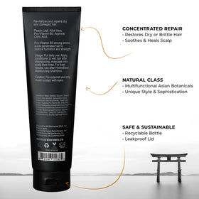 Blackwood For Men creamy conditioner texture close-up demonstrating hydrating, non-greasy finish
