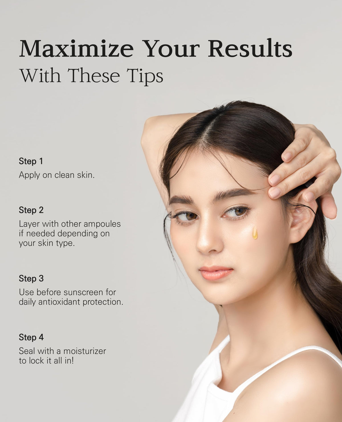 BLANC DUBU on bathroom shelf with skincare items conveying routine-ready glow benefit