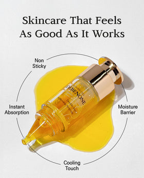 BLANC DUBU ampoule in hand for scale showing compact travel size and convenience