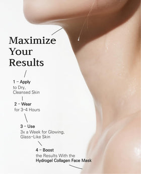 BLANC DUBU mask in use on neck demonstrating cooling adherence benefit