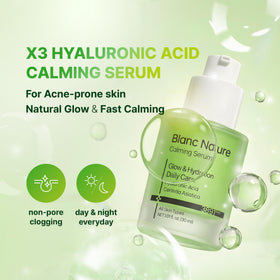 BLANC NATURE serum pipette dispensing a drop demonstrating precise application