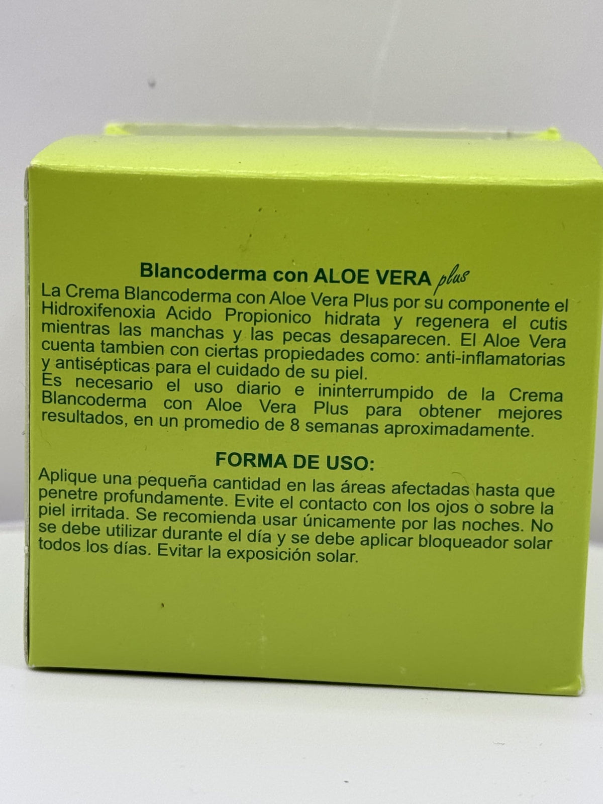 Generic Blancoderma texture close-up displaying creamy aloe-rich texture for hydration