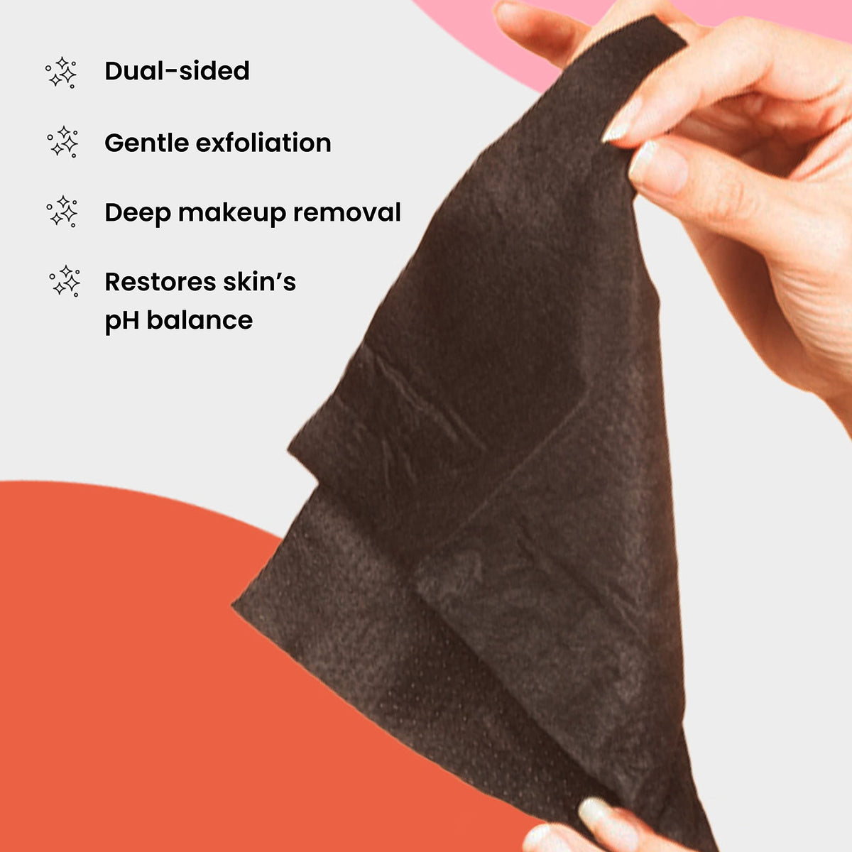 BLAQ charcoal-infused fabric macro highlighting detoxifying benefit for pores