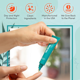 BLDG ACTIVE application on lips showing lightweight coverage and visible moisture benefit
