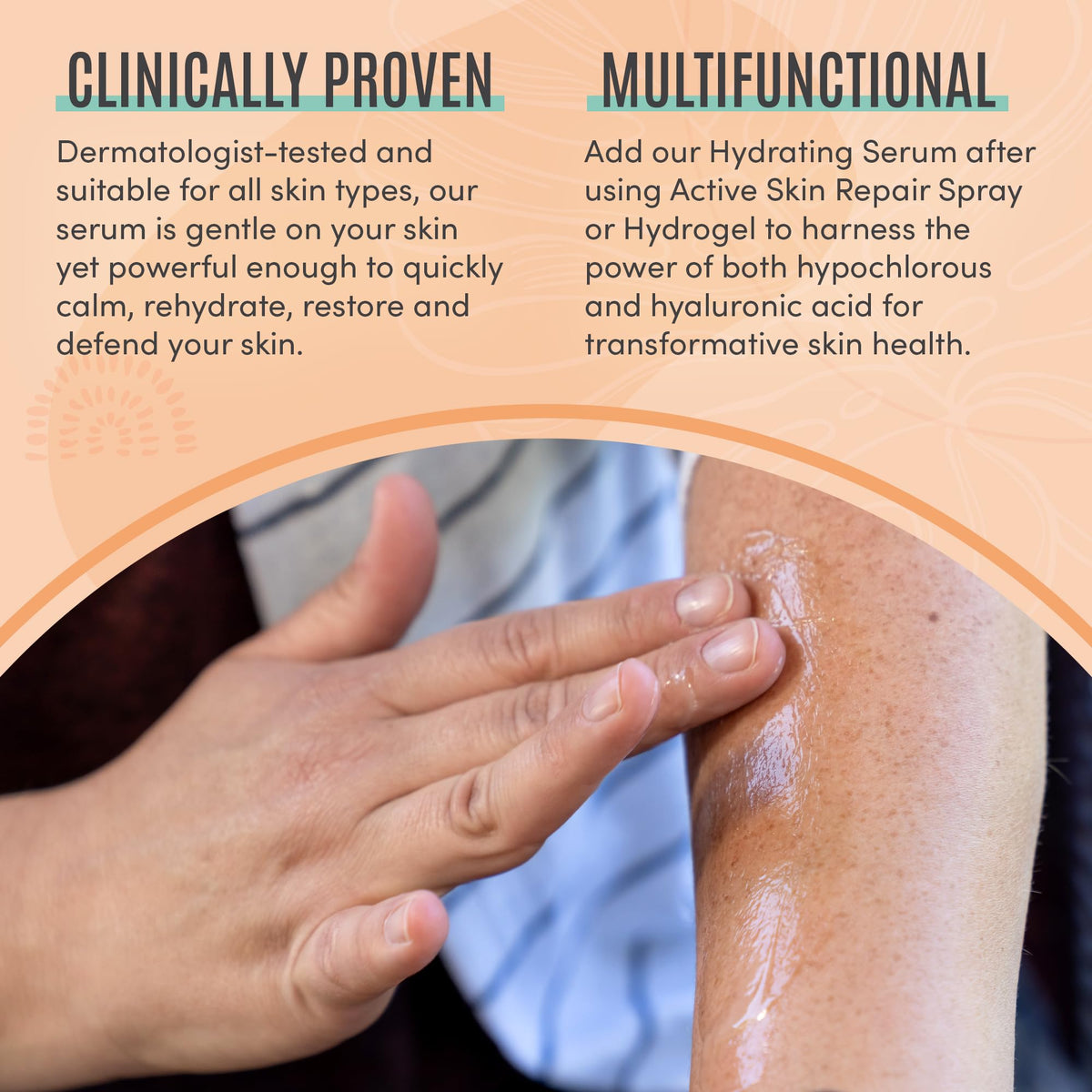 BLDG ACTIVE ceramides and niacinamide ingredient visual highlighting barrier support