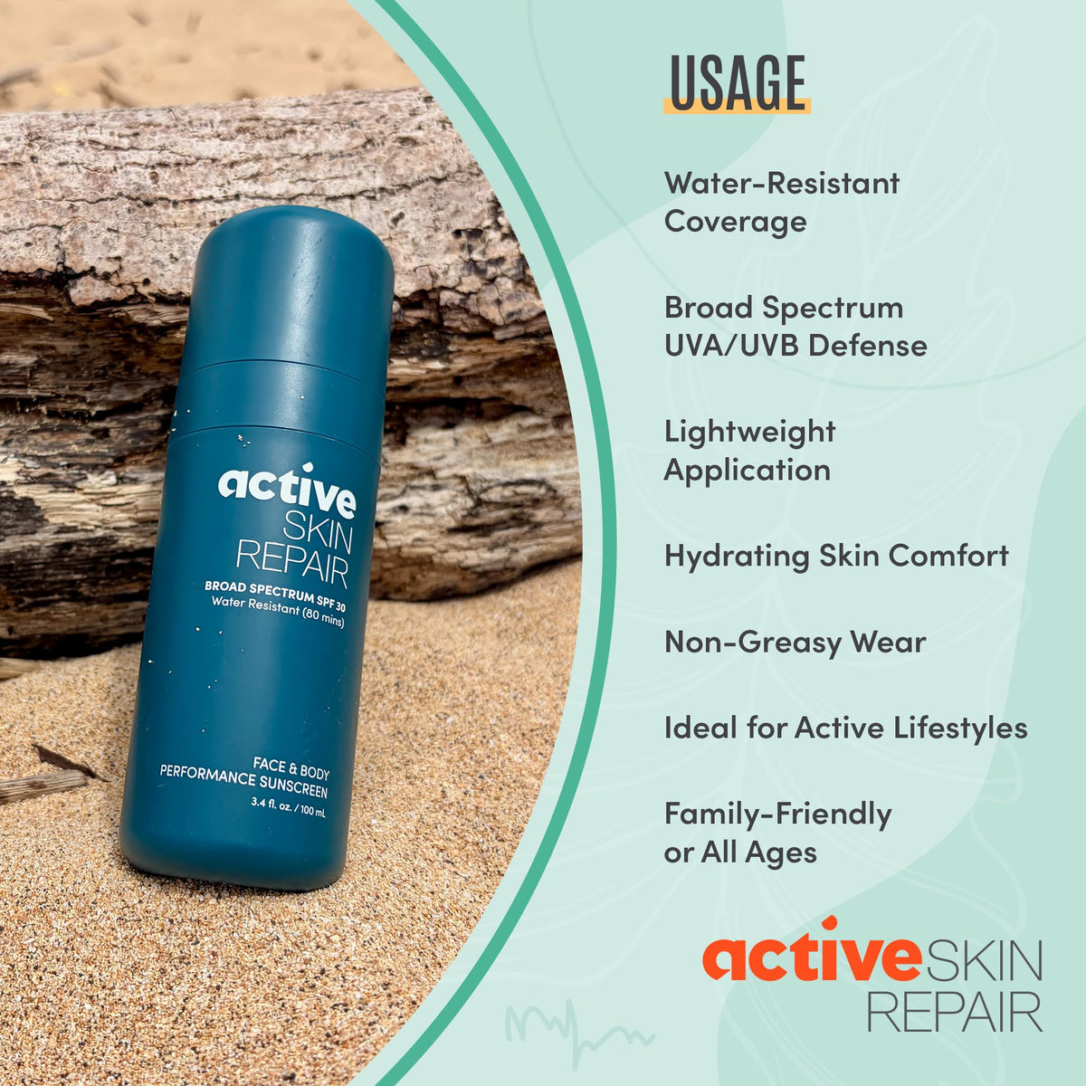 BLDG ACTIVE applying to face showing non-greasy finish benefit