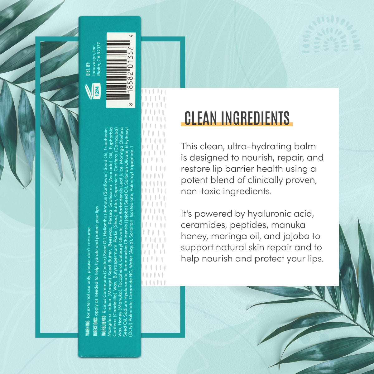 BLDG ACTIVE packaging label detail showing EWG certification and clean-formula reassurance benefit