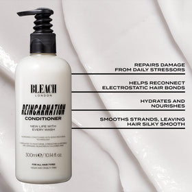 Bleach London ingredient list close-up, highlights creatine and amino acids