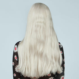 Bleach London conditioner texture on hand, demonstrates creamy lightweight slip