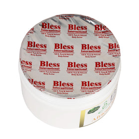 Bless International spoon melting butter to show easy application and blendability