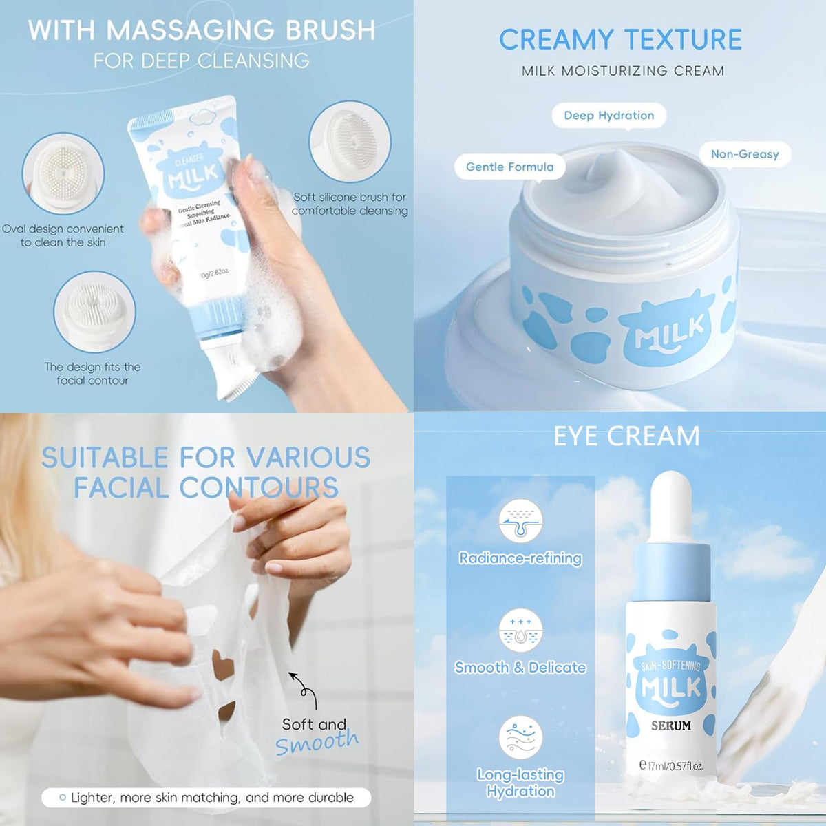 BliBling cleanser pump detail emphasizing gentle cleansing without dryness benefit