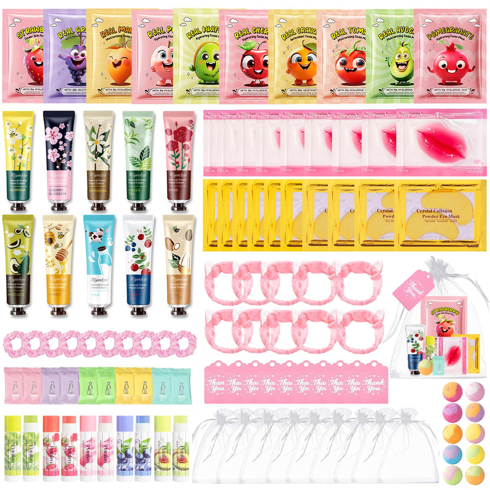 BliBling front packaging showing full 110-piece spa kit and gift-ready look