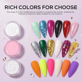 BLIFF nail stickers and silver sequins adding instant decoration