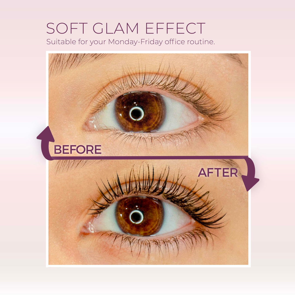 blinc wand and bristles coating lashes for defined volume and separation