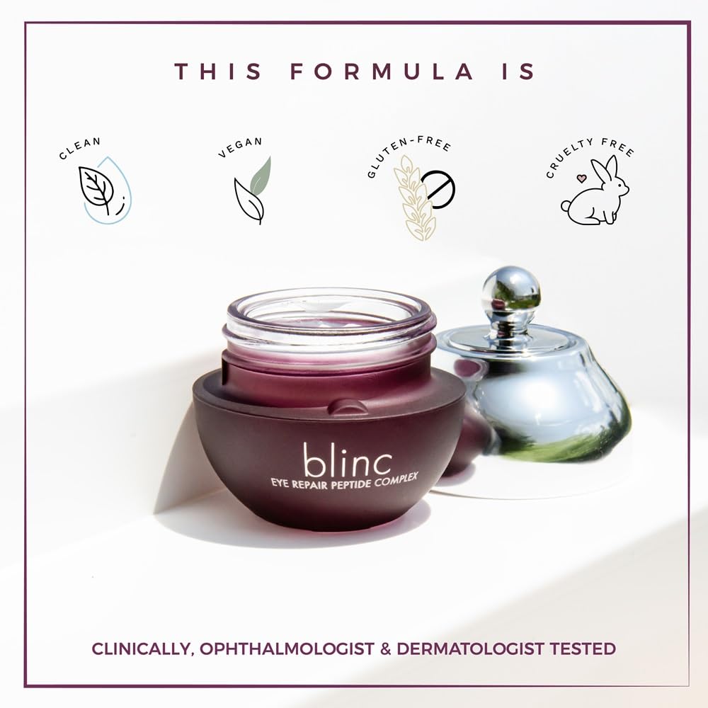 blinc application under eye demonstrating depuffing massage benefit