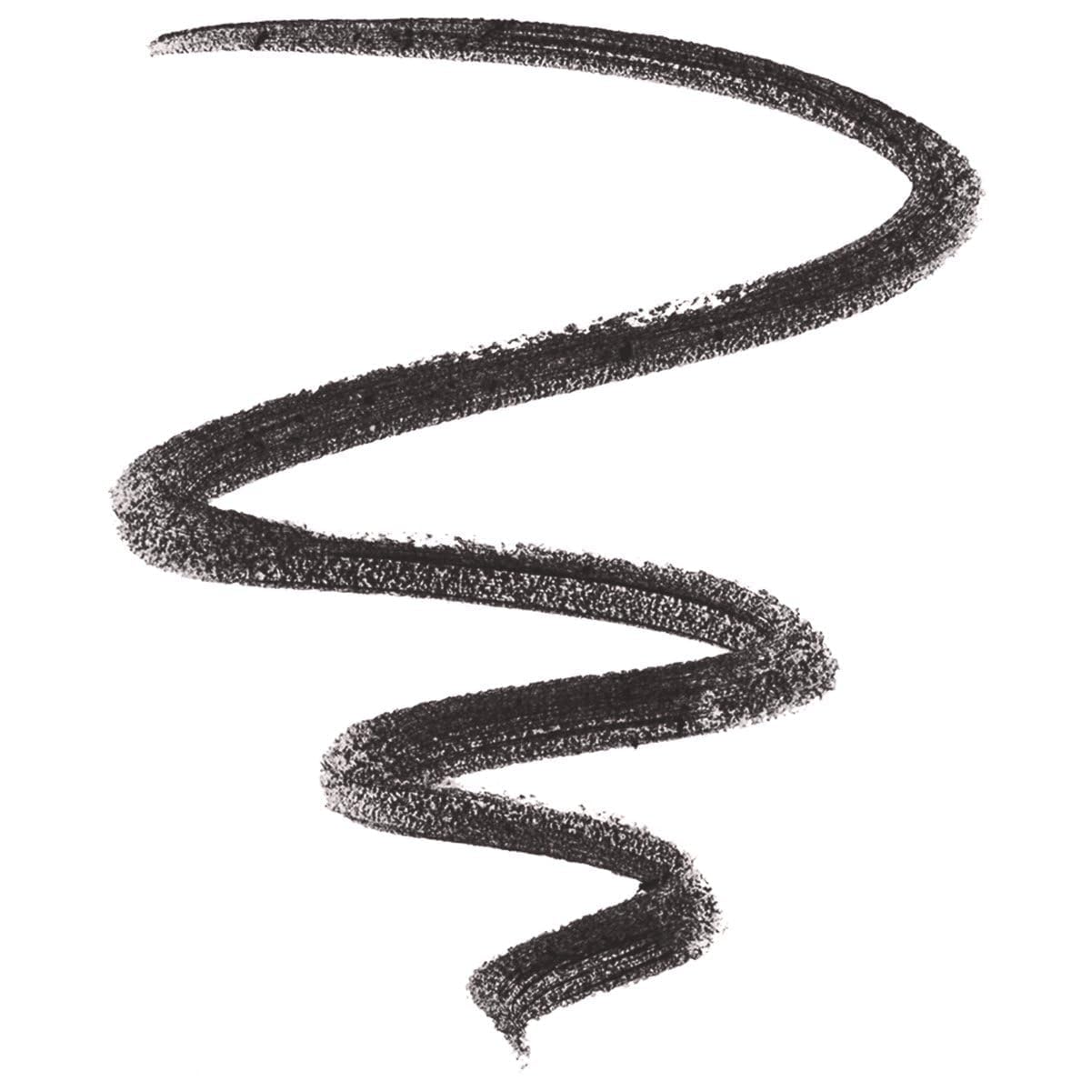blinc eyeliner pencil swatch on skin demonstrating intense matte black payoff