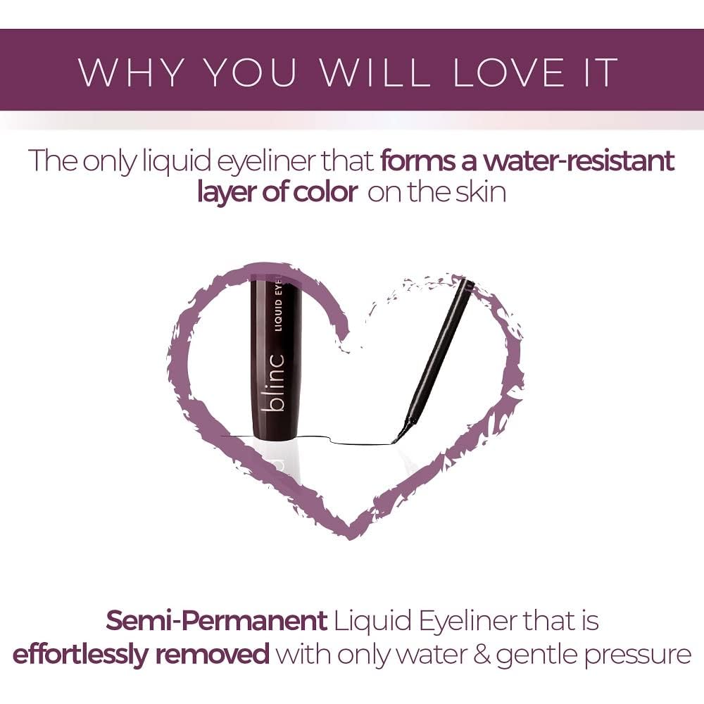 blinc eyeliner placed in a travel bag highlighting portability and reliability
