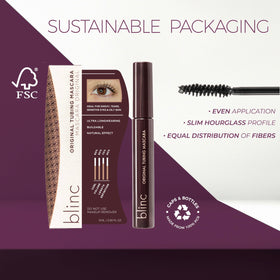 blinc texture closeup of mascara formula highlighting smooth, non-clumping finish