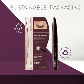 blinc winged eyeliner in lifestyle scene for dramatic long-lasting look