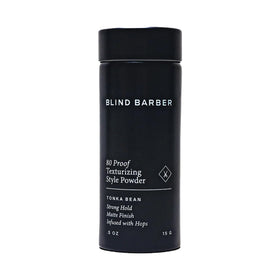 Blind Barber front packaging showing compact 0.5 oz jar and clear branding, convenient travel benefit