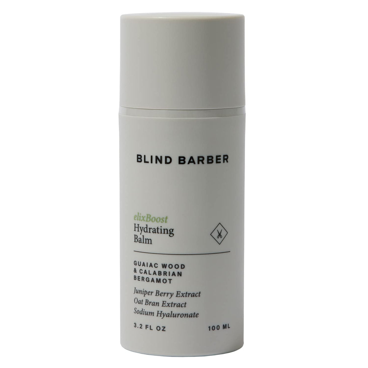 Blind Barber elixBoost front packaging showing jar and branding, highlights daily hydration benefit