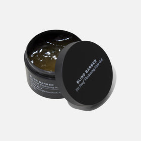 Blind Barber gel texture close-up demonstrating smooth, non-flaking formulation