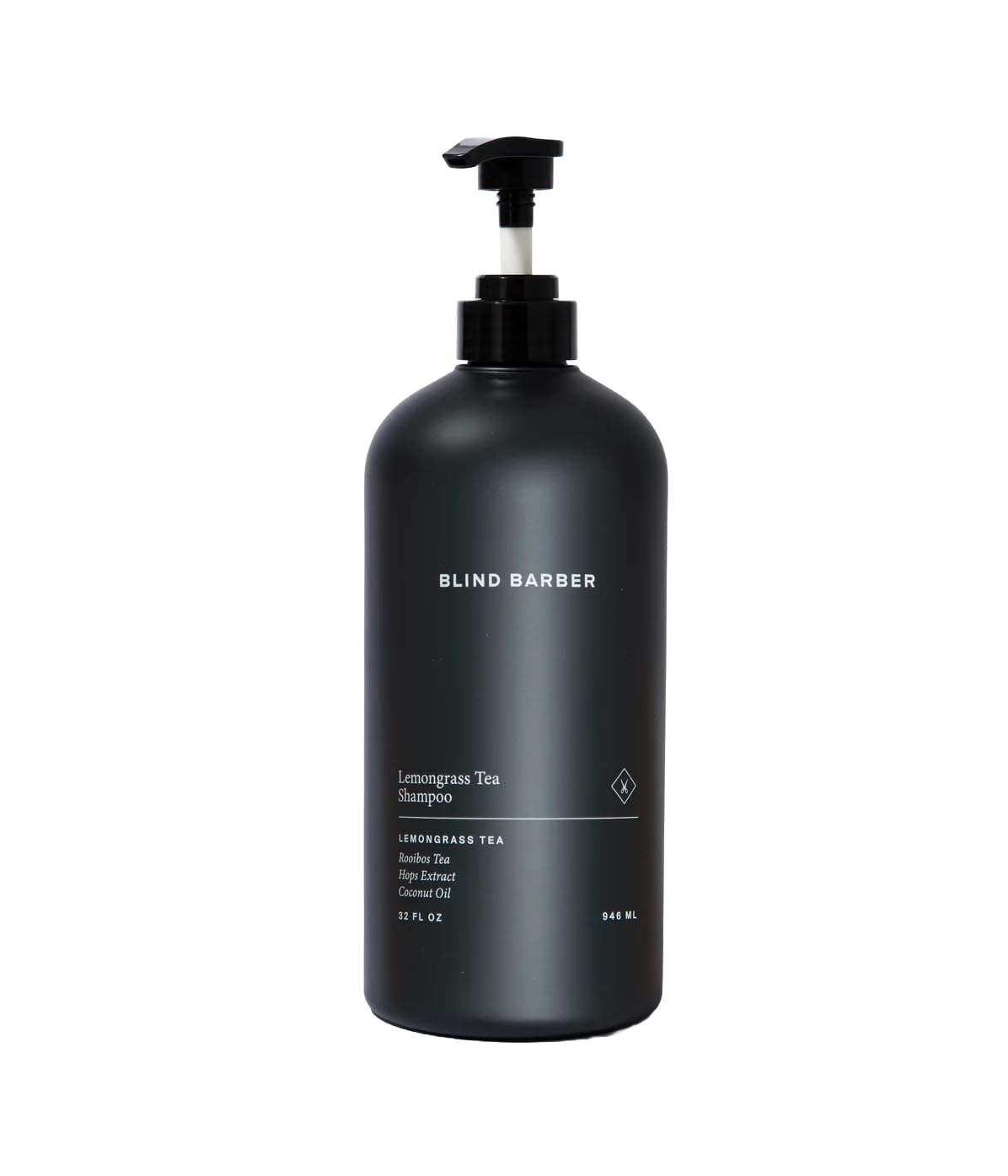 Blind Barber bottle front packaging showing label and 32 fl oz size, conveys value