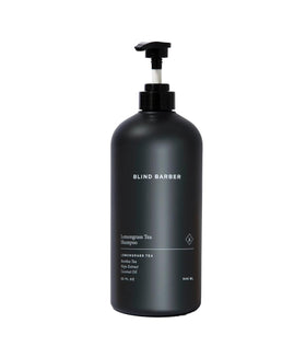Blind Barber bottle front packaging showing label and 32 fl oz size, conveys value