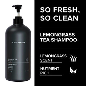 Blind Barber shampoo lather close-up demonstrating foam and gentle cleansing action