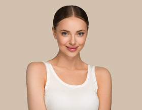 Bliss and Beyond USA application step pressing brow sticker for easy use