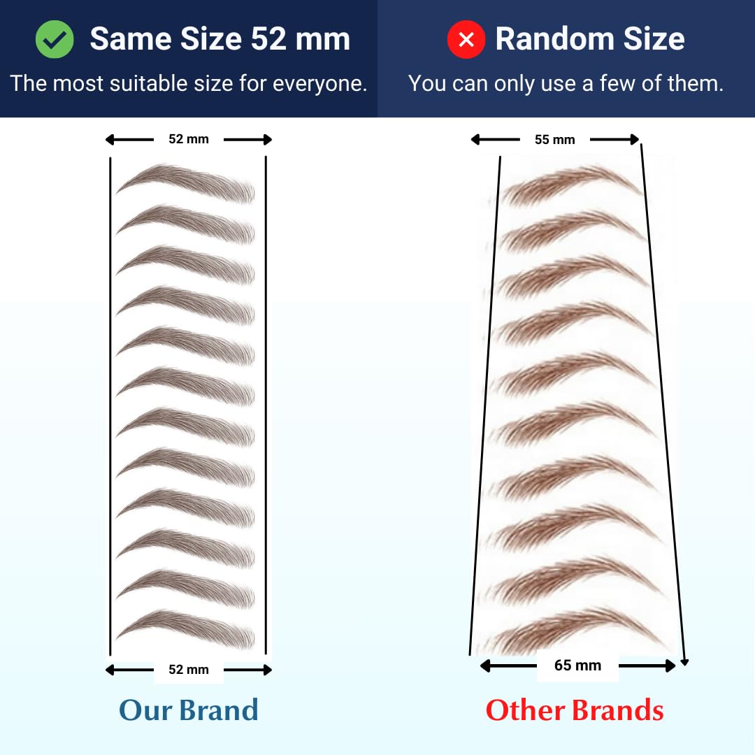 Bliss and Beyond USA before and after brows showing fuller natural appearance