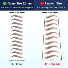 Bliss and Beyond USA before and after brows showing fuller natural appearance
