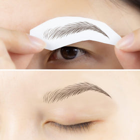 Bliss and Beyond USA sheet close-up showing pre-cut brow pairs for precise placement