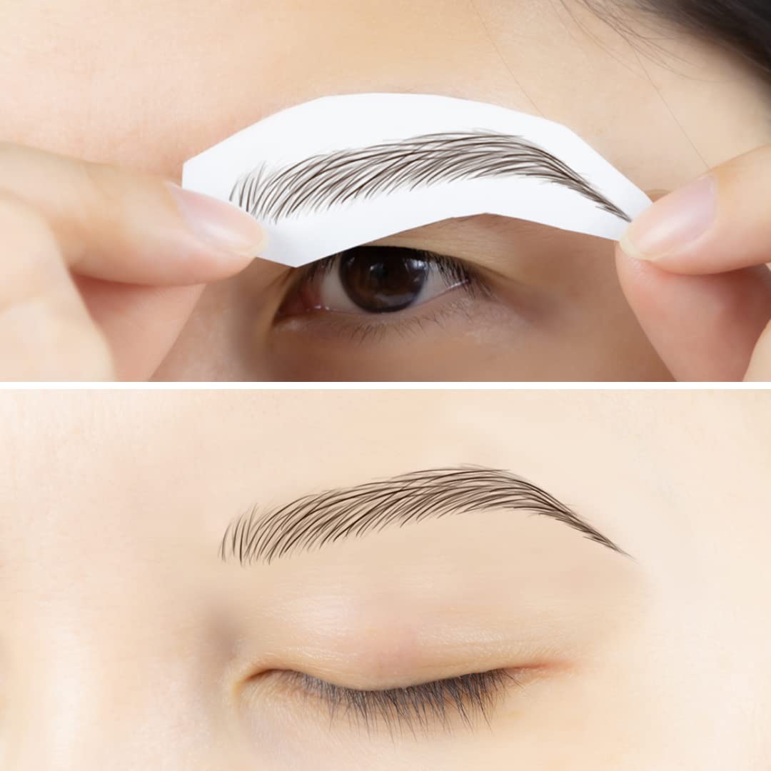 Bliss and Beyond USA modeled brows showing natural Las Vegas dark brown result