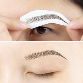 Bliss and Beyond USA modeled brows showing natural Las Vegas dark brown result