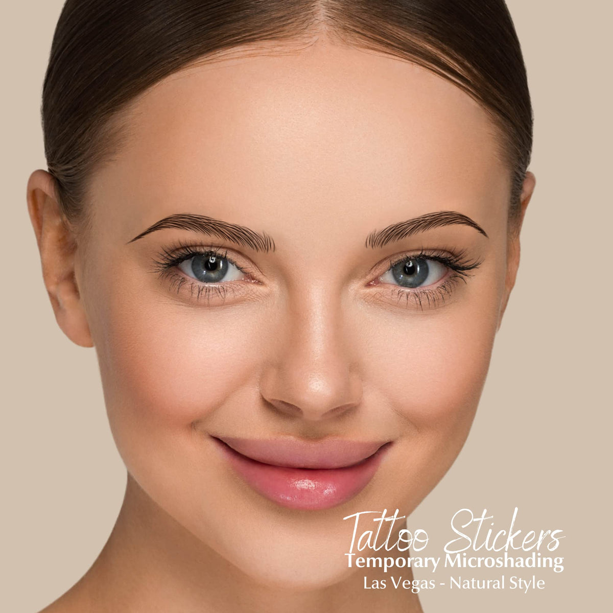 Bliss and Beyond USA two sheets laid flat displaying 24 identical eyebrow pairs