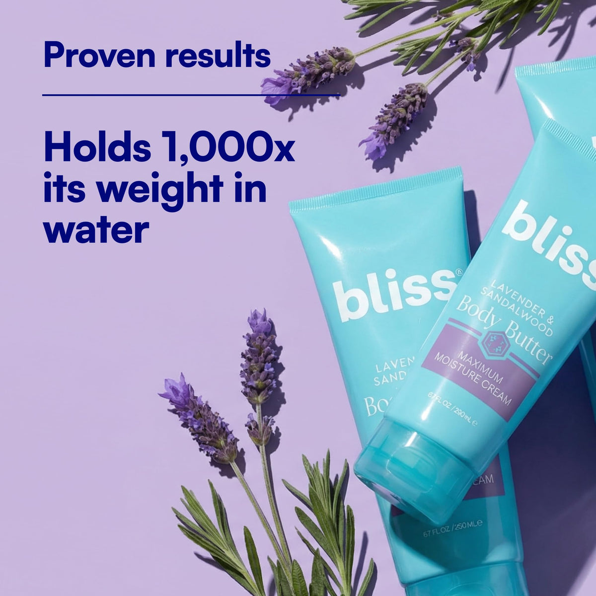 Bliss body butter cream texture close-up highlighting rich, whipped consistency for deep hydration