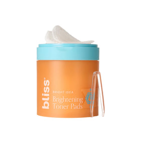 bliss lifestyle bathroom scene with pads in routine suggesting effortless daily use