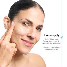 Bliss moisturizer spread on skin highlighting dewy finish and hydration