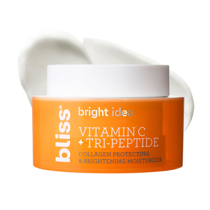 Bliss front packaging showing jar and brand for brightening benefit