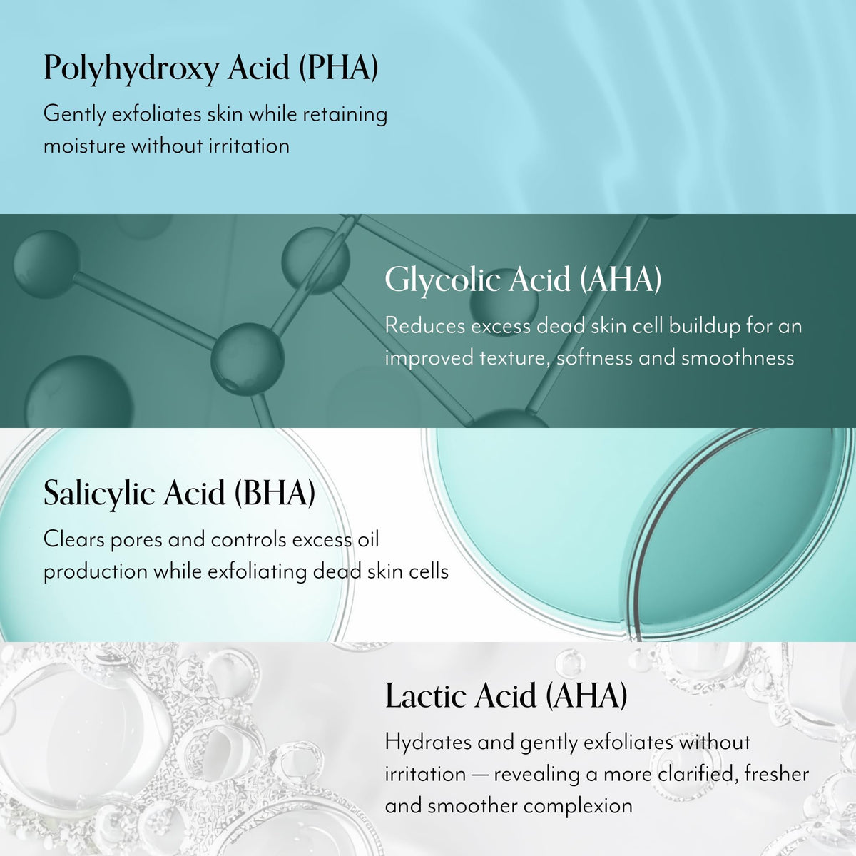 Bliss being applied during nighttime routine for overnight exfoliation