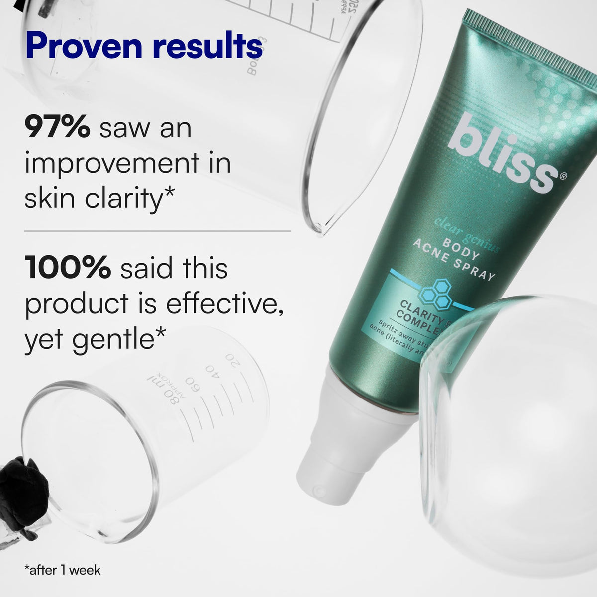 Bliss back label closeup showing ingredients and usage directions benefit