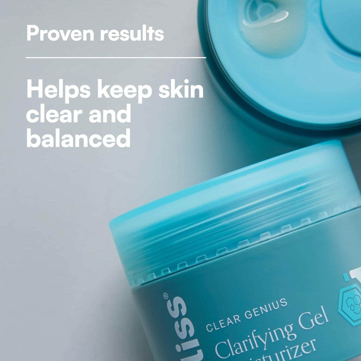 Bliss jar on bathroom shelf in natural lighting suggesting daily routine fit