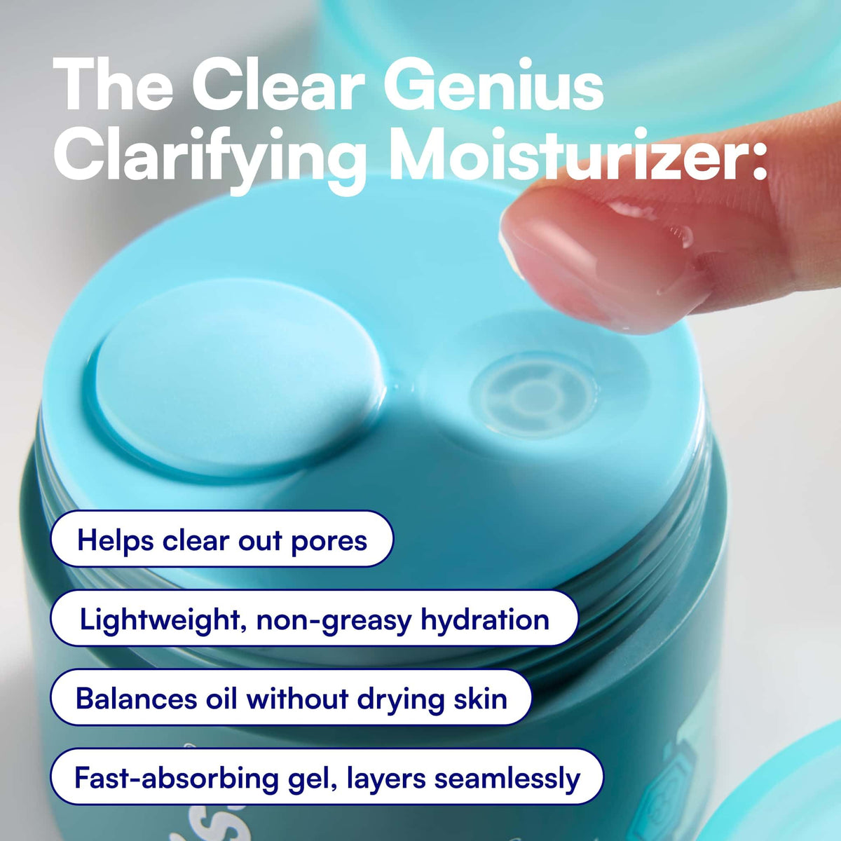 Bliss dispensing a drop of gel demonstrating precise application and control