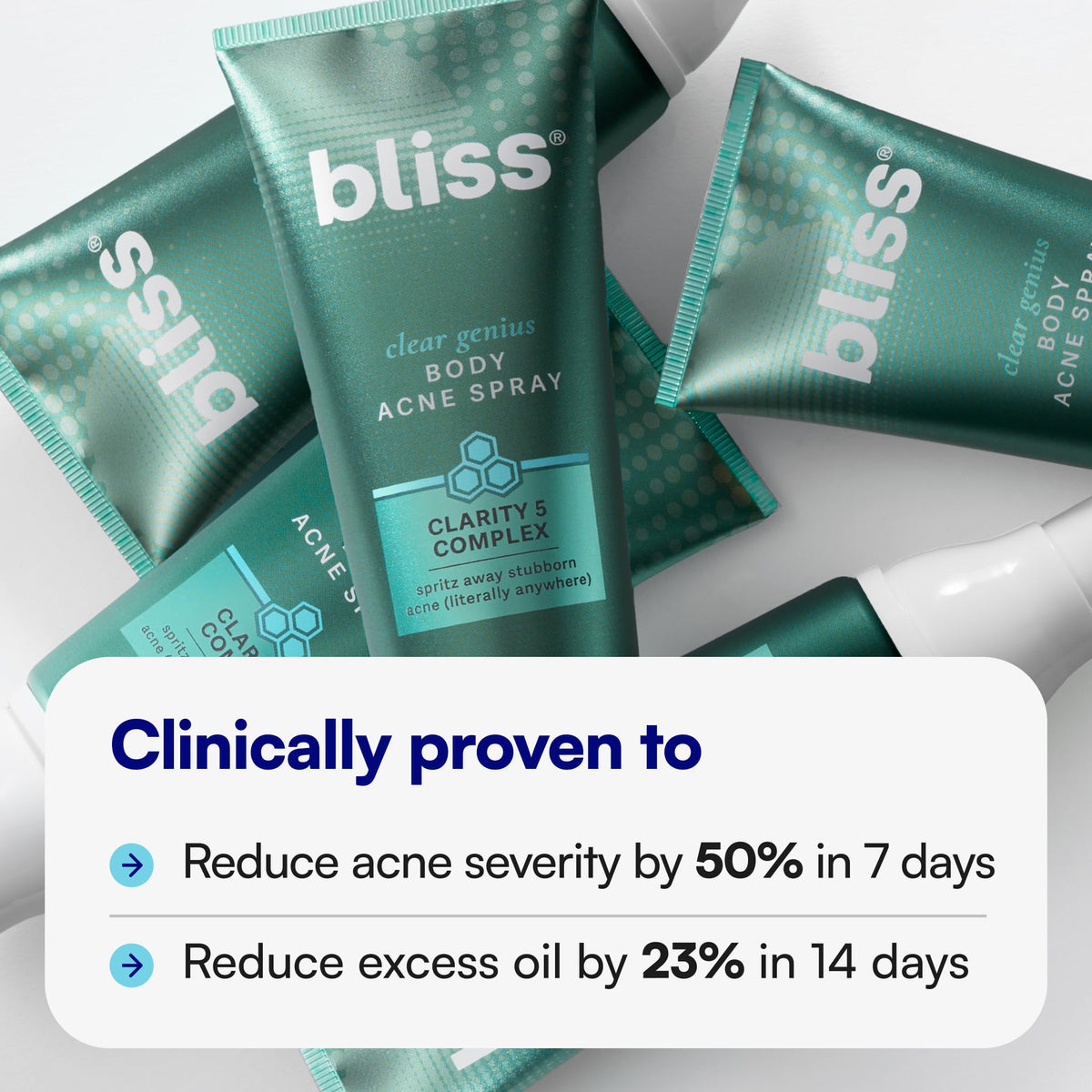 Bliss spray nozzle closeup highlighting 360-degree mist convenience