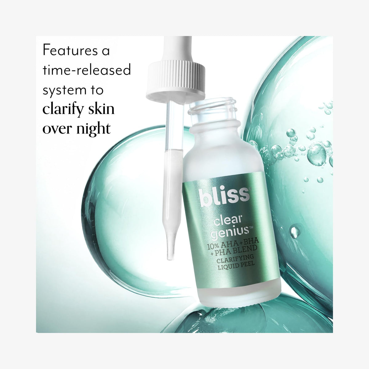 Bliss liquid texture on hand demonstrating lightweight, absorbent finish