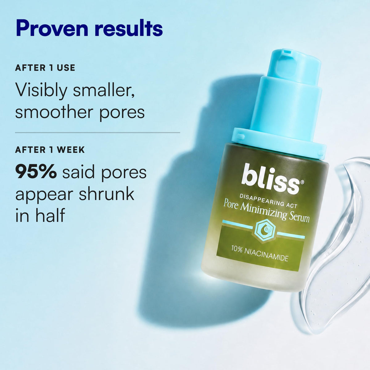 Bliss pump closeup highlighting precision dispensing for minimal waste