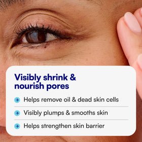 Bliss serum texture on skin showing lightweight, fast-absorbing finish